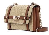GUESS Emilee Mini Convertible Flap Crossbody Bag Natural / Cognac