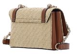 GUESS Emilee Mini Convertible Flap Crossbody Bag Natural / Cognac