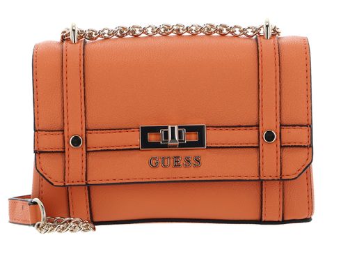 GUESS Emilee Mini Convertible Crossbody Flap Orange