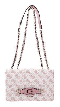 GUESS Izzy Convertible Crossbody Flap Light Rose Logo