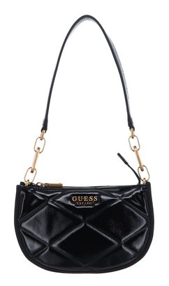 GUESS Cilian Top Zip Saddle Bag Black