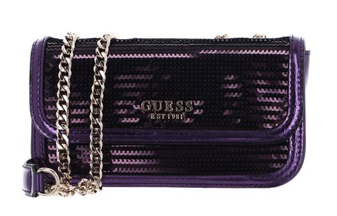 GUESS Kaska Mini Convertible Flap Crossbody Bag Amethyst