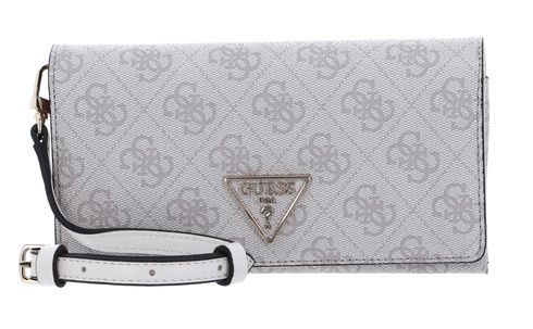 GUESS Laurel SLG Crossbody Flap Wrist Dove Logo