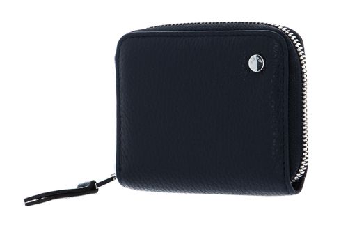 abro Leather Adria Zip Wallet S Navy