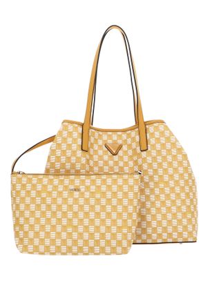 GUESS Vikky II Tote Bag L Yellow Logo