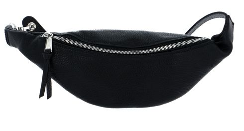 abro Leather Adria Belt Bag Linna Black / Nickel