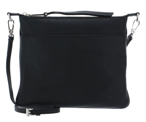 abro Leather Adria Crossbody Bag Onefold Black / Nickel