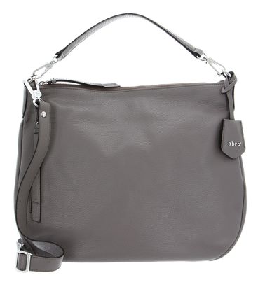 abro Leather Adria Hobo Bag Juna L Zinc