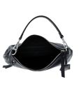 abro Leather Adria Hobo Bag Juna S Black / Nickel abro Leather Adria Hobo Bag Juna S Black / Nickel