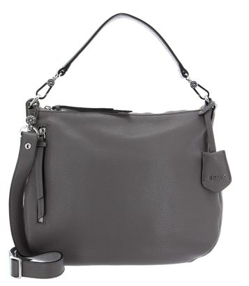 abro Leather Adria Hobo Bag Juna S Zinc abro Leather Adria Hobo Bag Juna S Zinc