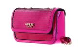 GUESS Kaska Mini Convertible Flap Crossbody Bag Fuchsia