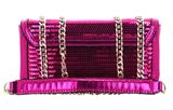 GUESS Kaska Mini Convertible Flap Crossbody Bag Fuchsia