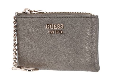 GUESS Meridian SLG Zip Pouch Pewter