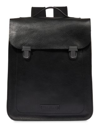 THE BRIDGE Ettore Backpack With Flap Nero Abb. Rutenio Scuro