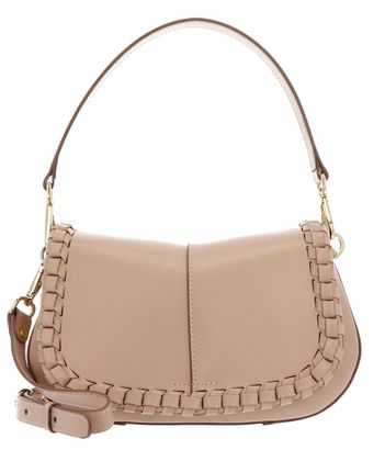 GIANNI CHIARINI Helena Round Saddle Bag Cream GIANNI CHIARINI Helena Round Saddle Bag Cream
