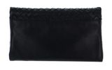 abro Leather Piuma Weaving Clutch Bag S Black / Gold