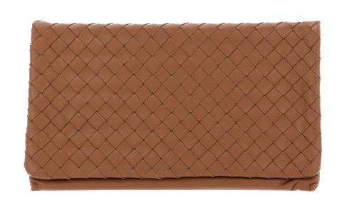 abro Leather Piuma Weaving Clutch Bag S Cuoio