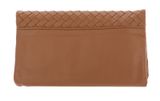 abro Leather Piuma Weaving Clutch Bag S Cuoio