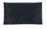 abro Leather Piuma Weaving Clutch Bag S Navy