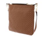 abro Leather Piuma Weaving Crossbody Bag Onefold Cuoio