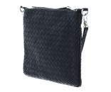 abro Leather Piuma Weaving Crossbody Bag Onefold Navy