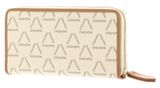 VALENTINO Liuto Zip Around Wallet Ecru / Multi
