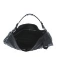 abro Leather Piuma Weaving Hobo Bag Elvi L Black / Nickel