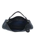 abro Leather Piuma Weaving Hobo Bag Elvi L Navy
