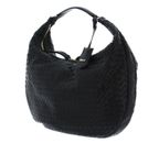 abro Leather Piuma Weaving Hobo Bag Nana Black / Gold