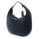 abro Leather Piuma Weaving Hobo Bag Nana Navy