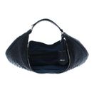 abro Leather Piuma Weaving Hobo Bag Nana Navy