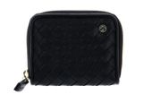 abro Leather Piuma Weaving Zip Wallet S Black / Gold abro Leather Piuma Weaving Zip Wallet S Black / Gold