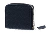 abro Leather Piuma Weaving Zip Wallet S Navy