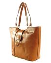 THE BRIDGE Erica Shopping Bag Cognac Oro THE BRIDGE Erica Shopping Bag Cognac Oro