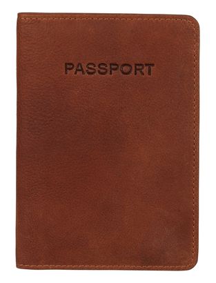 BURKELY Antique Avery Passport Cover Cognac