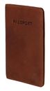 BURKELY Antique Passport Cover Cognac