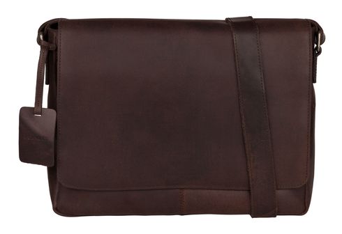 BURKELY Vintage Juul Messenger Bag Dark Brown