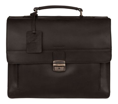 BURKELY Vintage Scott Briefcase 2-Compartments Black