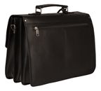 BURKELY Vintage Dean Briefcase 3-Compartments Black