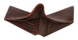 BURKELY Antique Billfold Low Coin Dark Brown
