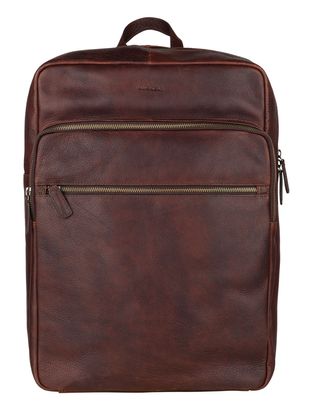 BURKELY Antique Avery Zip Backpack 15,6" Dark Brown