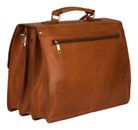 BURKELY Vintage Dean Briefcase 3-Compartments Cognac