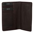BURKELY Antique Passport Cover Dark Brown