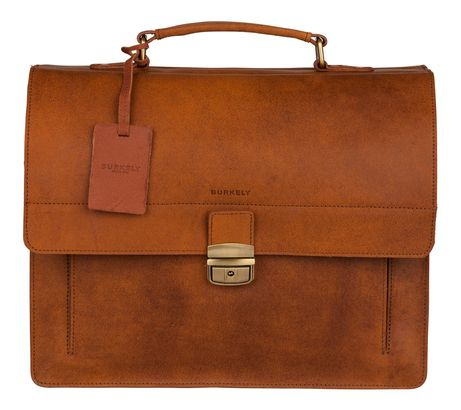 BURKELY Vintage Scott Briefcase 2-Compartments Cognac