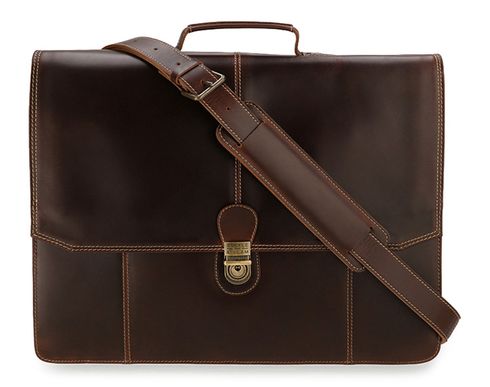 BUCKLE & SEAM Sierra Blu Briefcase Brown