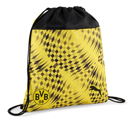 PUMA BVB Fan Gym Sack Cyber Yellow - Puma Black