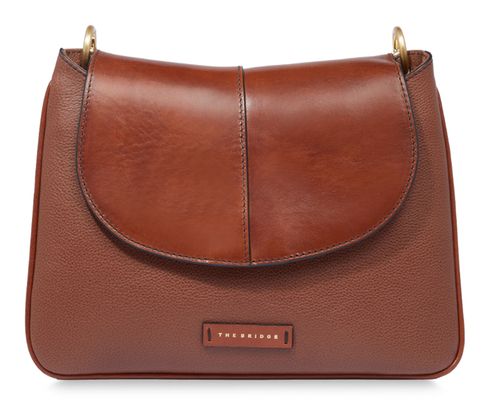 THE BRIDGE Elisabetta Shoulder Bag Marrone 14 / Oro