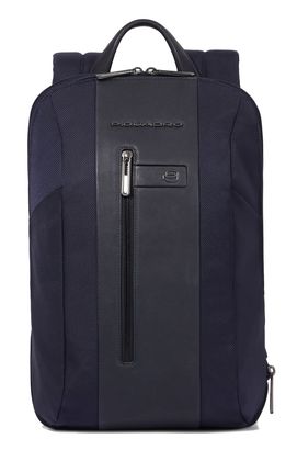 PIQUADRO Brief2 Slim Expandable Backpack S Blue