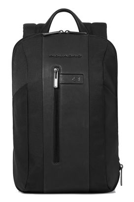 PIQUADRO Brief2 Slim Expandable Backpack S Black