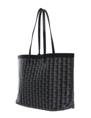 LACOSTE Shopper Zel Shopping Bag XL Mono Noir Beige | modeherz